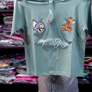 Trendy Tom & Jerry Printed Oversized Tee