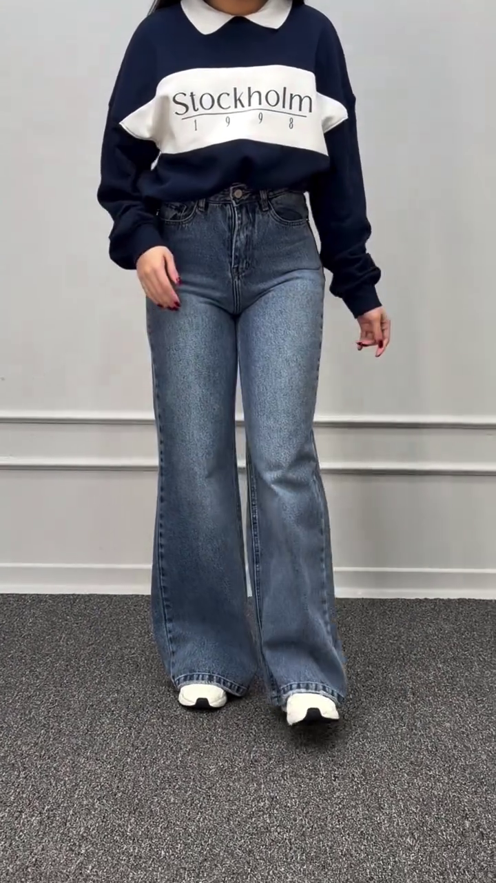 Retro Wide-Leg Denim Jeans β Vintage Street Chic Vibes ππβ¨