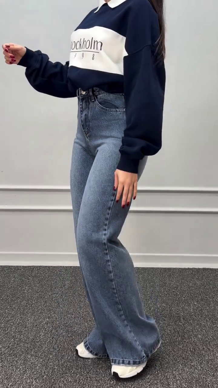 Retro Wide-Leg Denim Jeans β Vintage Street Chic Vibes ππβ¨ - Image 4