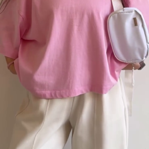 🌸 Dreamy Pastel Oversized Korean Style Cotton Tee for Women 💖 | Relaxed Fit Casual Streetwear Top | Soft Aesthetic Summer T-Shirt 🌈